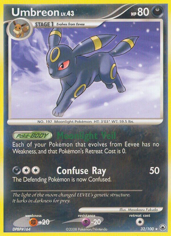 Umbreon 032/100 — Majestic Dawn (English Pokémon TCG card)