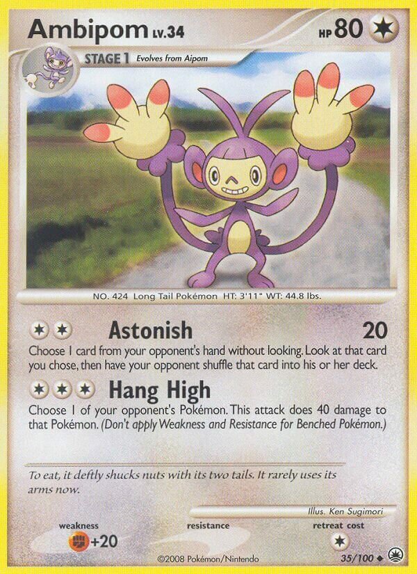 Ambipom 035/100 — Majestic Dawn (English Pokémon TCG card)