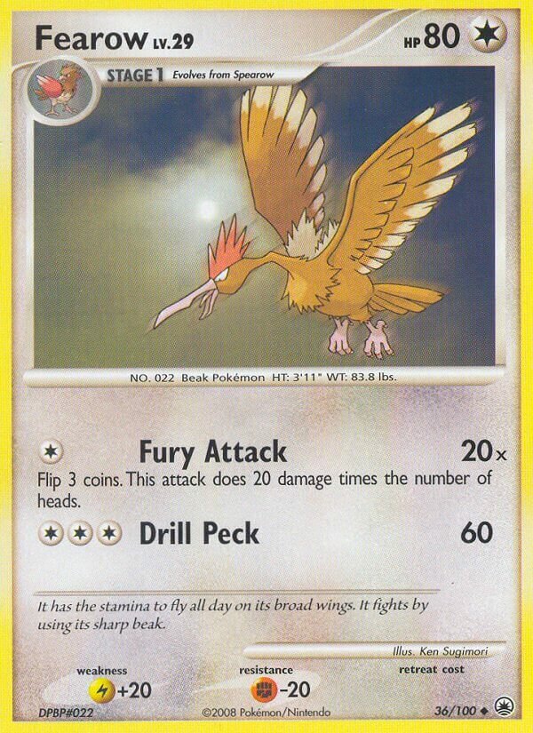 Fearow 036/100 — Majestic Dawn (English Pokémon TCG card)