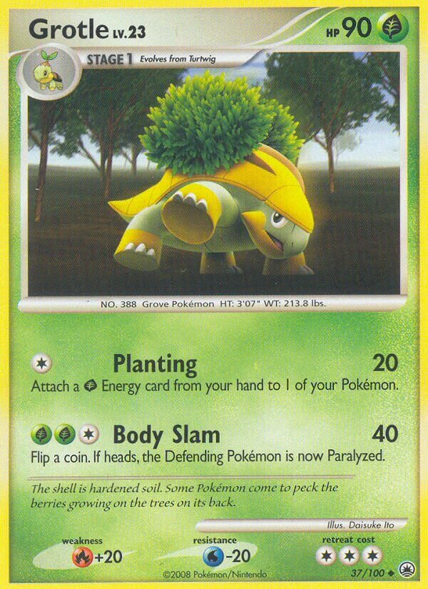 Grotle 037/100 — Majestic Dawn (English Pokémon TCG card)
