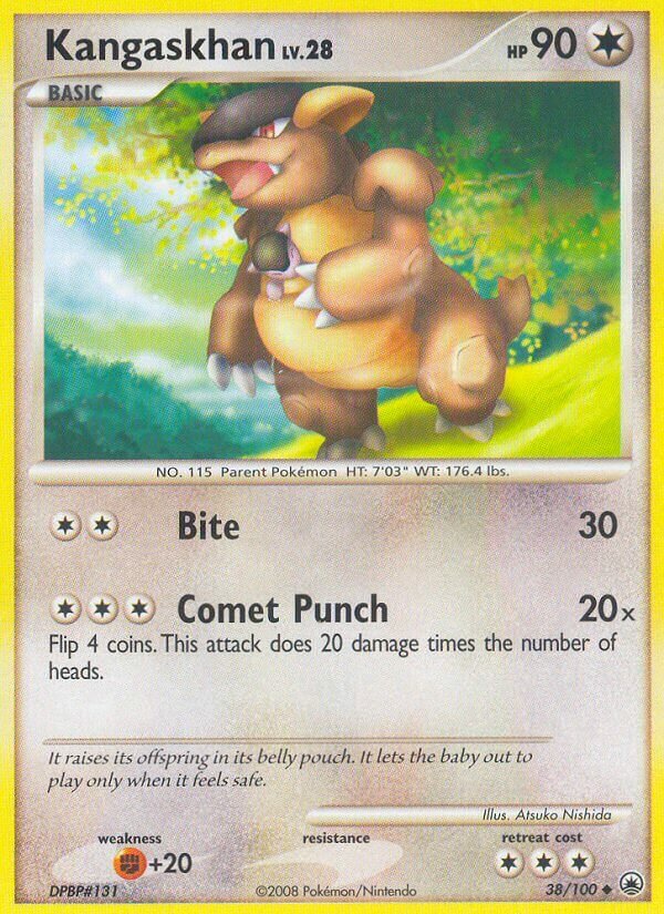 Kangaskhan 038/100 — Majestic Dawn (English Pokémon TCG card)