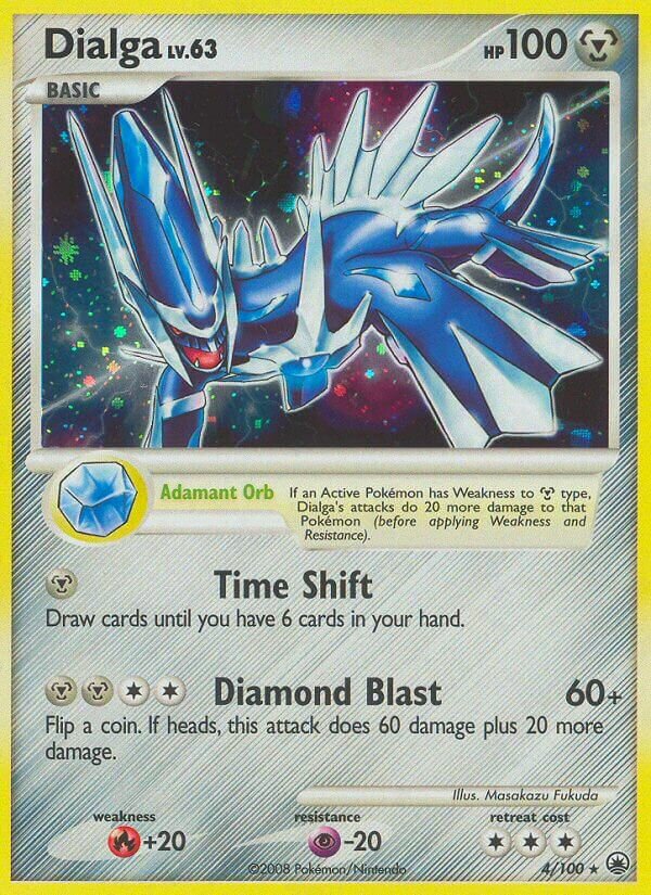 Dialga 004/100 — Majestic Dawn (English Pokémon TCG card)