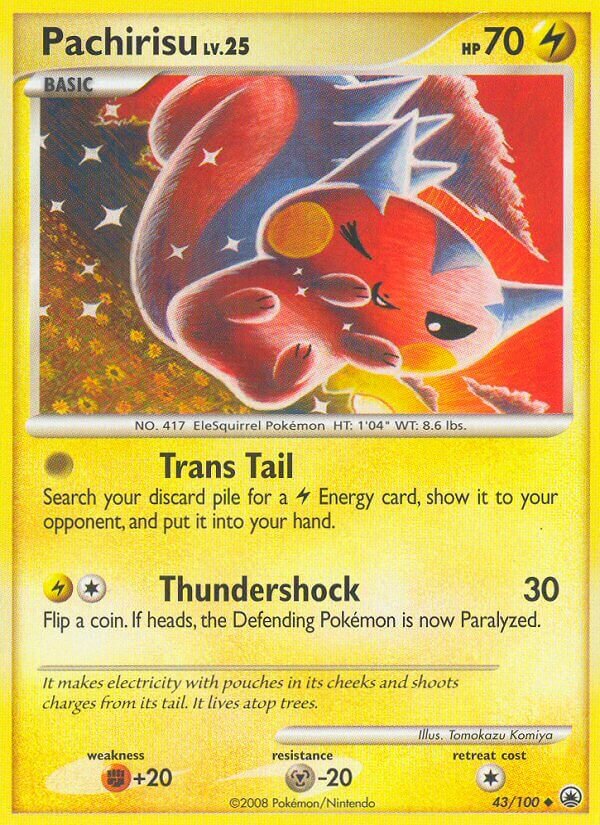 Pachirisu 043/100 — Majestic Dawn (English Pokémon TCG card)