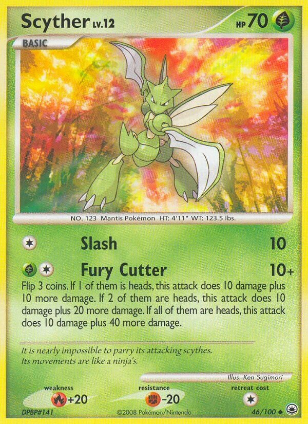 Scyther 046/100 — Majestic Dawn (English Pokémon TCG card)