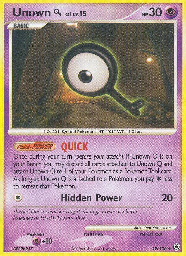 Unown Q 049/100 — Majestic Dawn (English Pokémon TCG card)