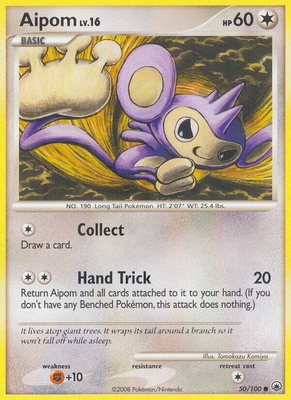 Aipom 050/100 — Majestic Dawn (English Pokémon TCG card)