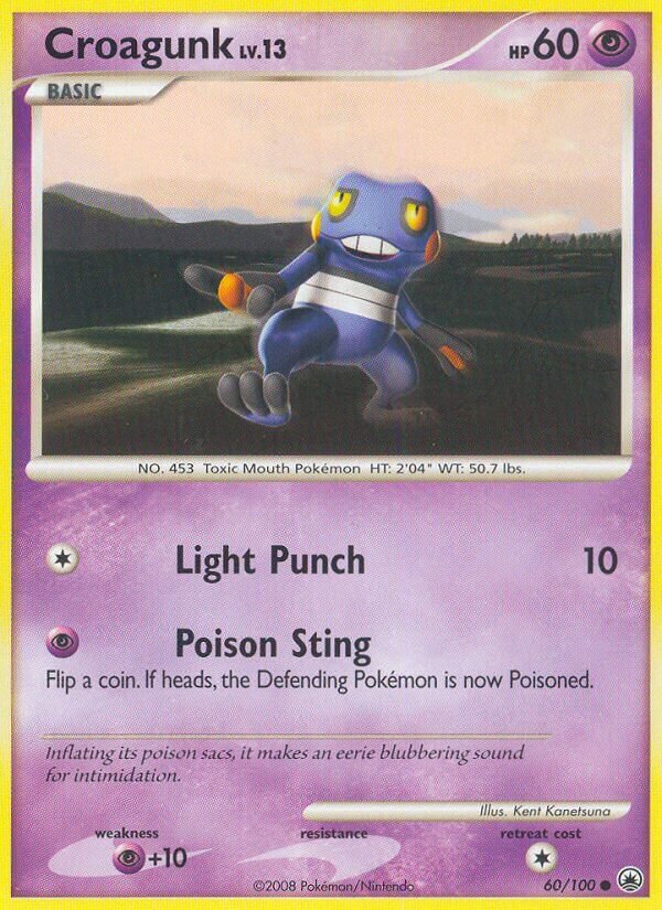 Croagunk 060/100 — Majestic Dawn (English Pokémon TCG card)