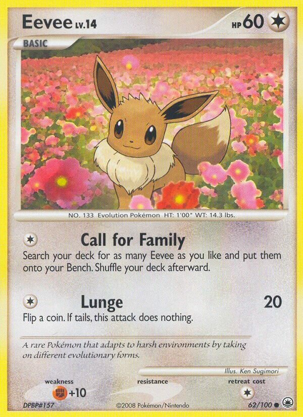 Eevee 062/100 — Majestic Dawn (English Pokémon TCG card)