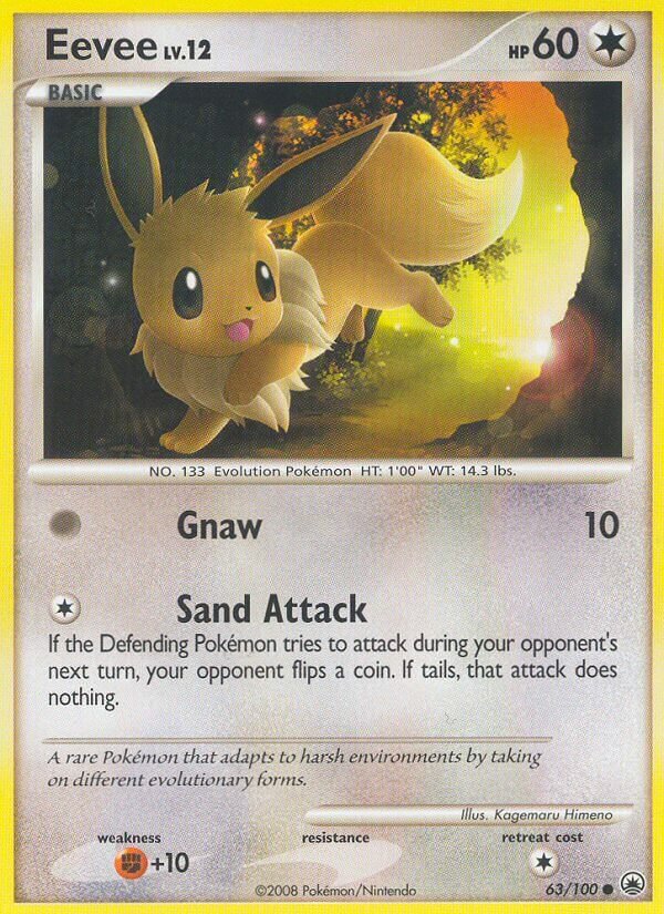 Eevee 063/100 — Majestic Dawn (English Pokémon TCG card)