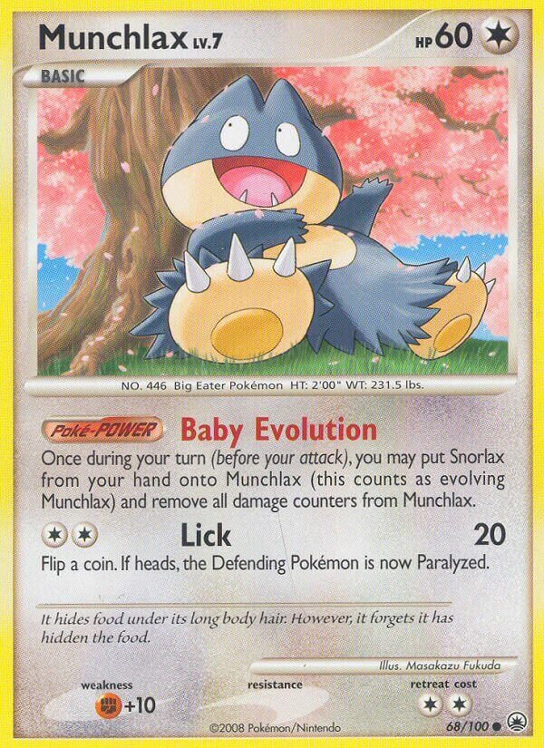 Munchlax 068/100 — Majestic Dawn (English Pokémon TCG card)