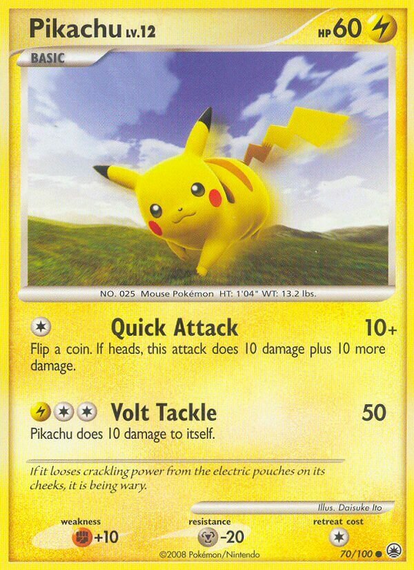 Pikachu 070/100 — Majestic Dawn (English Pokémon TCG card)