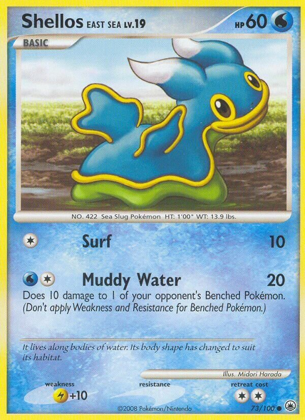 Shellos East Sea 073/100 — Majestic Dawn (English Pokémon TCG card)
