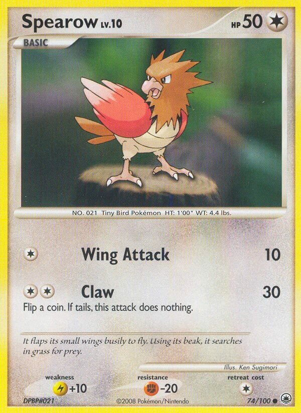 Spearow 074/100 — Majestic Dawn (English Pokémon TCG card)