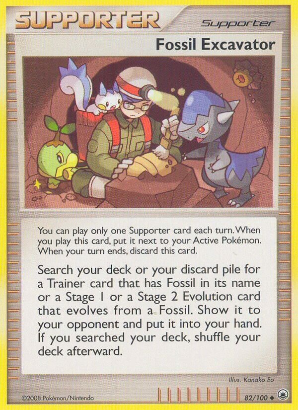 Fossil Excavator 082/100 — Majestic Dawn (English Pokémon TCG card)