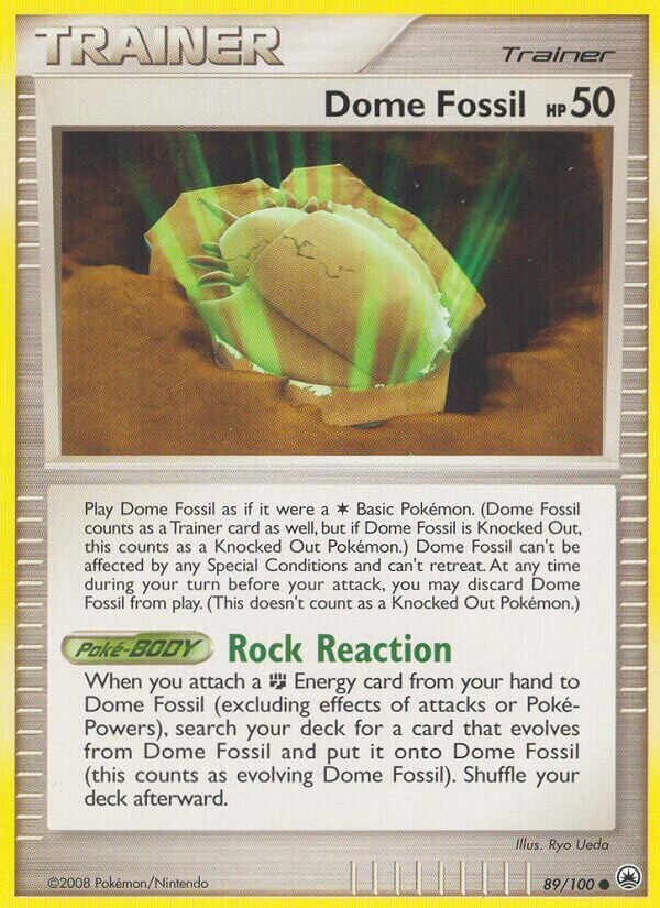 Dome Fossil 089/100 — Majestic Dawn (English Pokémon TCG card)