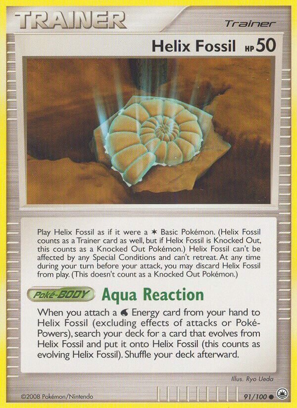 Helix Fossil 091/100 — Majestic Dawn (English Pokémon TCG card)