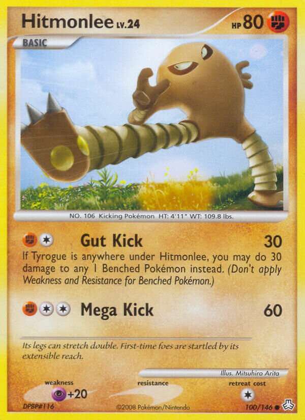 Hitmonlee 100/146 — Legends Awakened (English Pokémon TCG card)