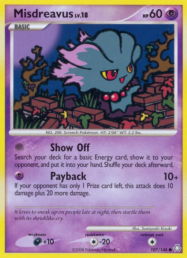 Misdreavus 107/146 — Legends Awakened (English Pokémon TCG card)