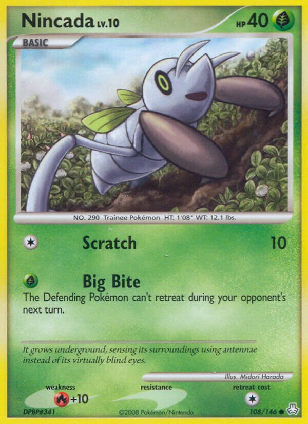 Nincada 108/146 — Legends Awakened (English Pokémon TCG card)
