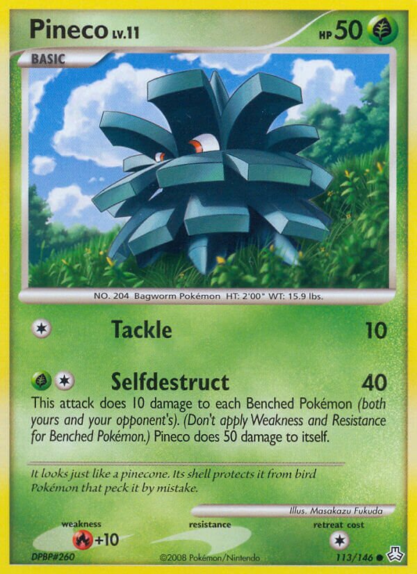 Pineco 113/146 — Legends Awakened (English Pokémon TCG card)