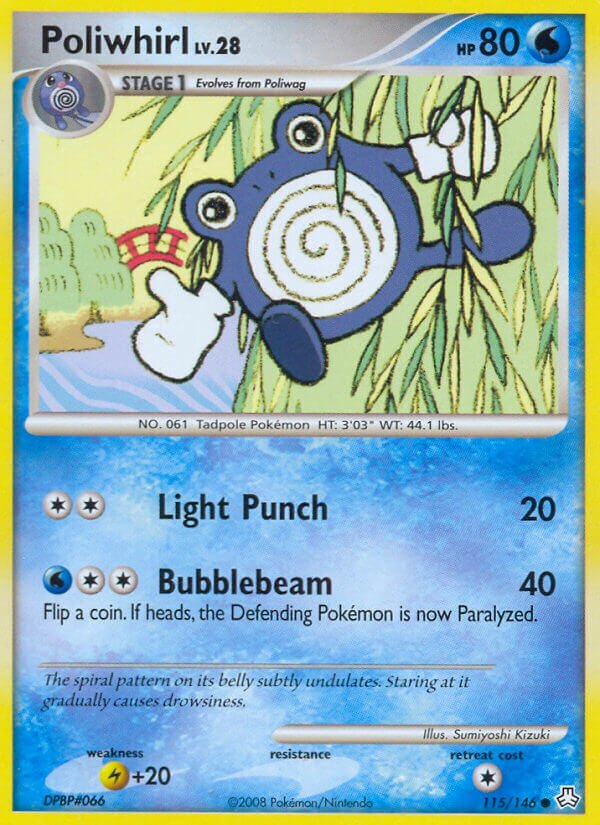 Poliwhirl 115/146 — Legends Awakened (English Pokémon TCG card)