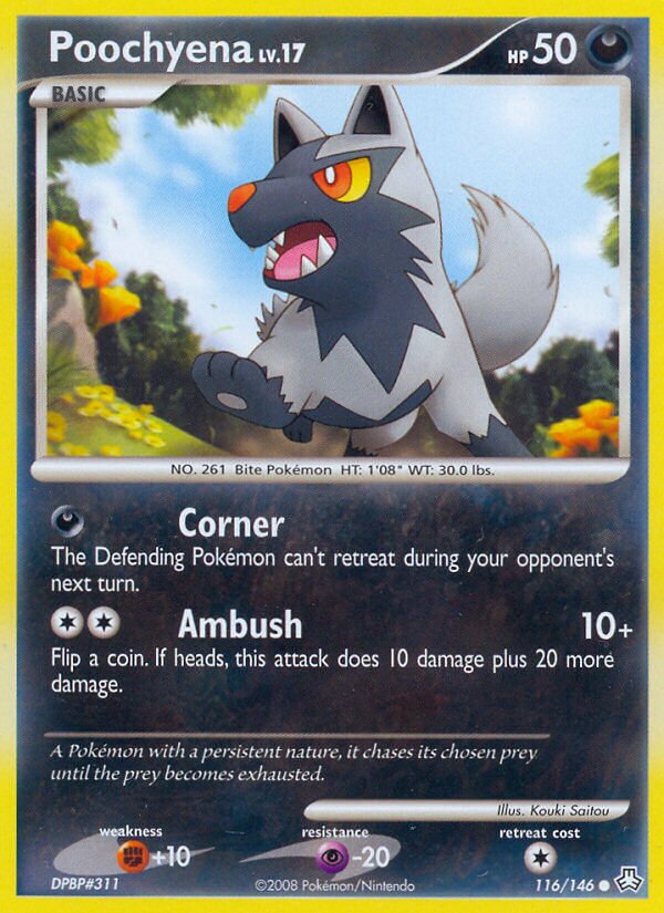 Poochyena 116/146 — Legends Awakened (English Pokémon TCG card)