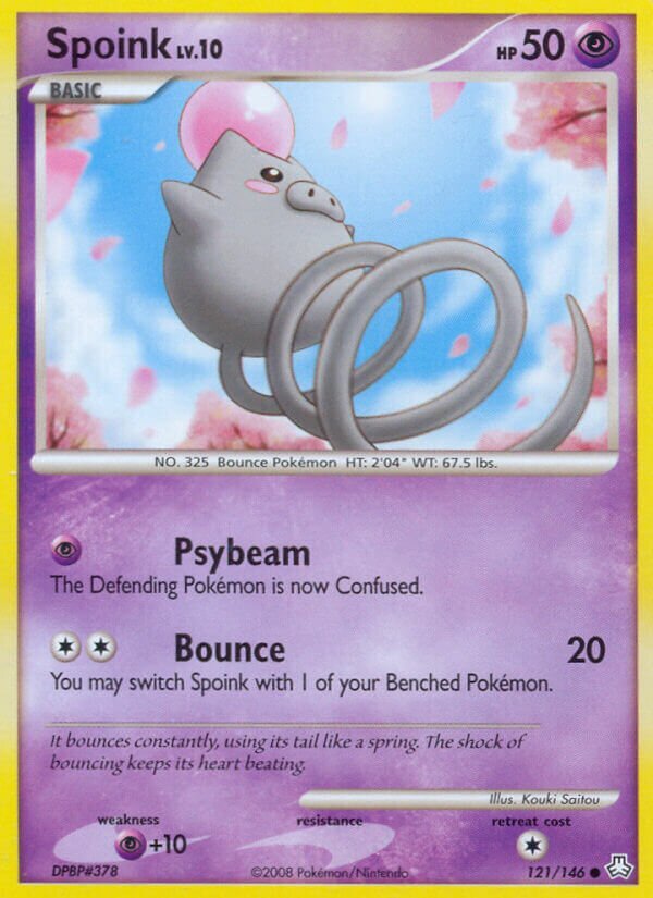 Spoink 121/146 — Legends Awakened (English Pokémon TCG card)