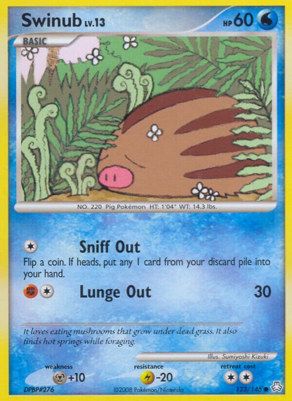 Swinub 123/146 — Legends Awakened (English Pokémon TCG card)