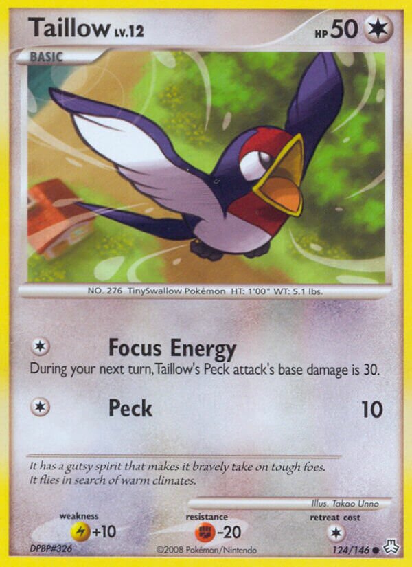 Taillow 124/146 — Legends Awakened (English Pokémon TCG card)