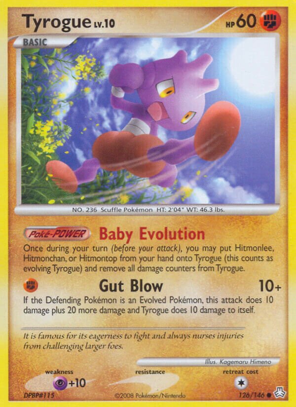 Tyrogue 126/146 — Legends Awakened (English Pokémon TCG card)