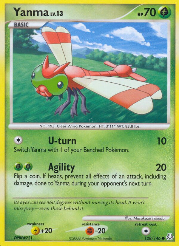 Yanma 128/146 — Legends Awakened (English Pokémon TCG card)