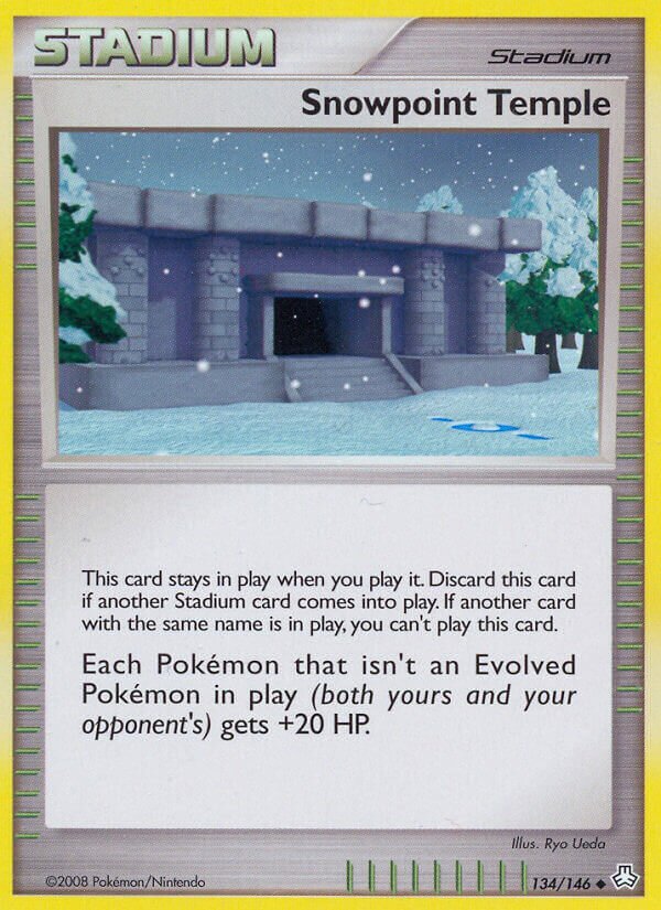 Snowpoint Temple 134/146 — Legends Awakened (English Pokémon TCG card)