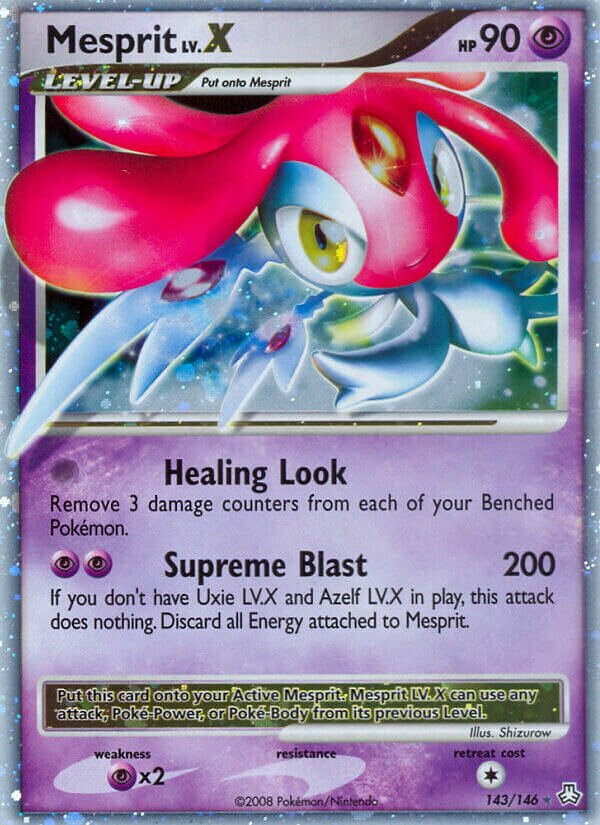 Mesprit LV.X 143/146 — Legends Awakened (English Pokémon TCG card)