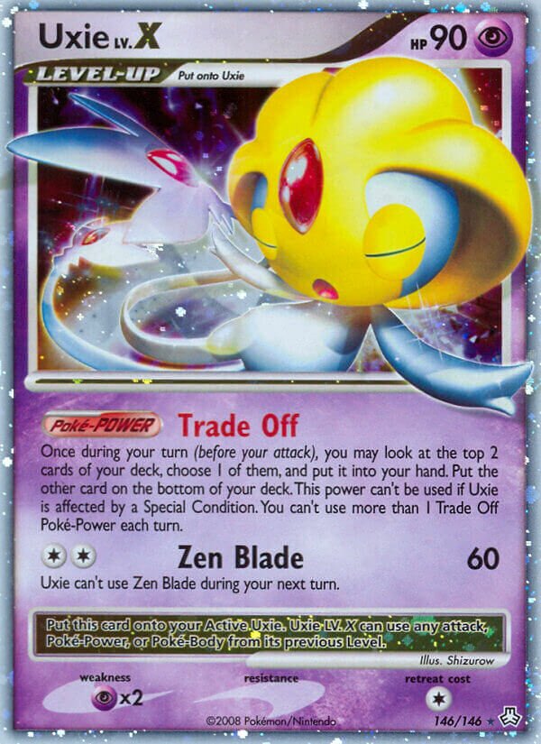 Uxie LV.X 146/146 — Legends Awakened (English Pokémon TCG card)