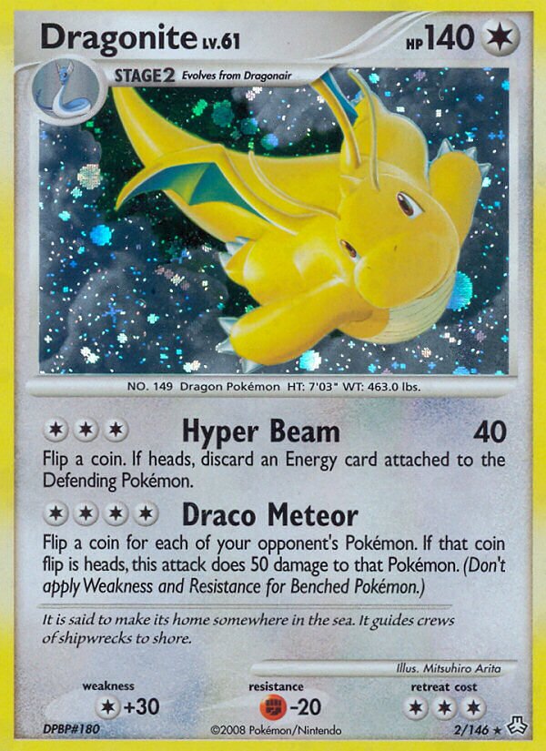 Dragonite 002/146 — Legends Awakened (English Pokémon TCG card)