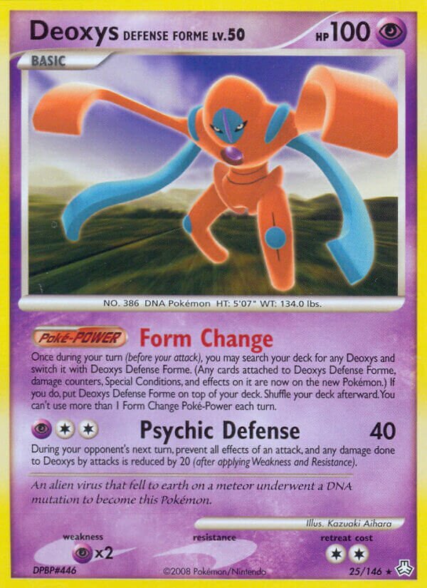 Deoxys Defense Forme 025/146 — Legends Awakened (English Pokémon TCG card)