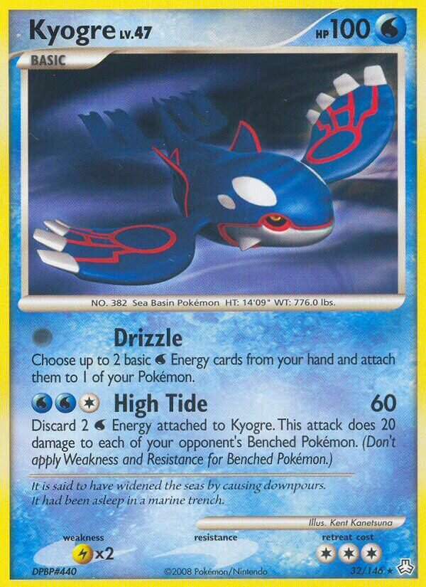 Kyogre 032/146 — Legends Awakened (English Pokémon TCG card)
