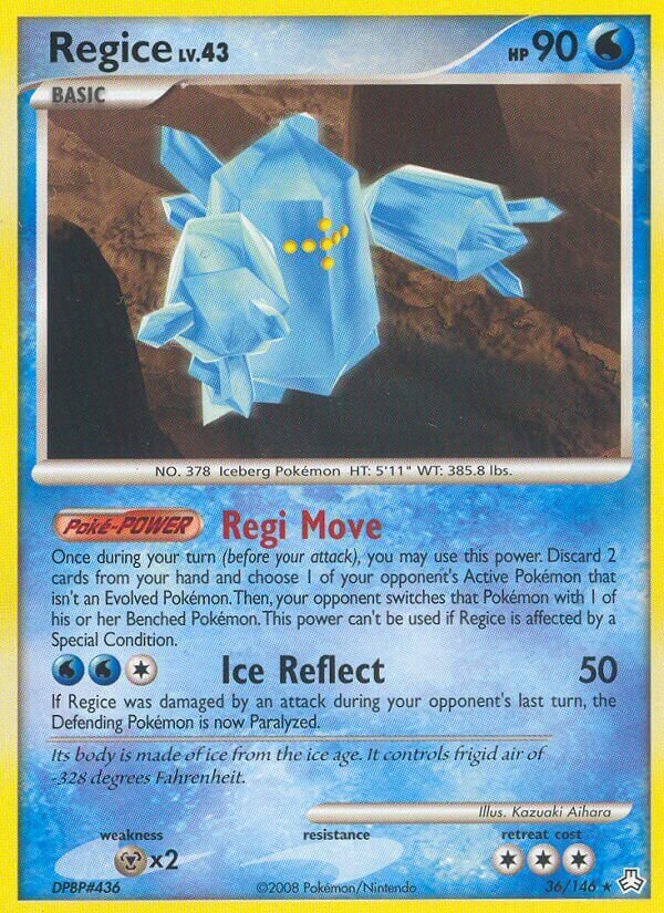 Regice 036/146 — Legends Awakened (English Pokémon TCG card)