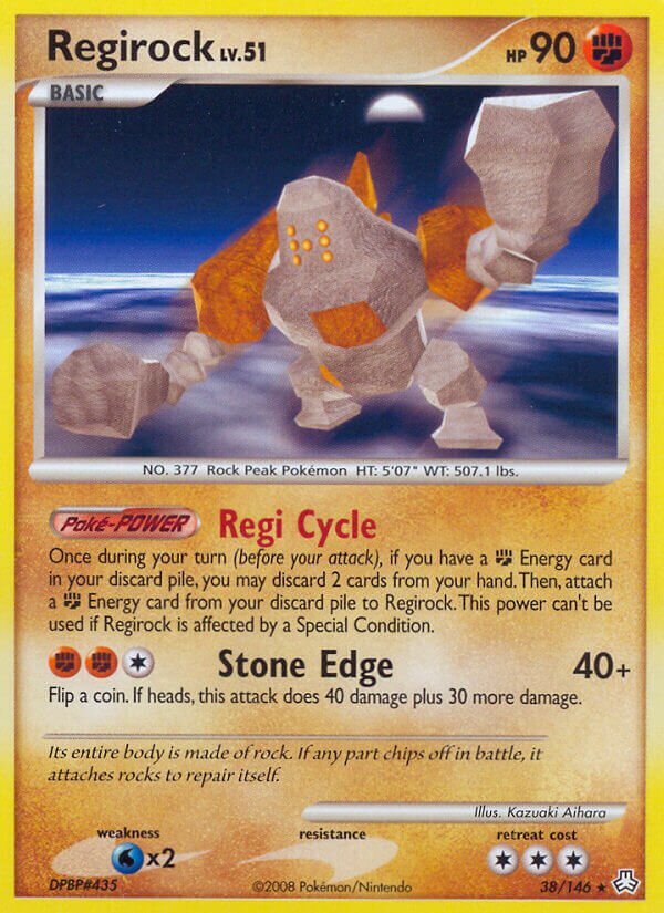 Regirock 038/146 — Legends Awakened (English Pokémon TCG card)