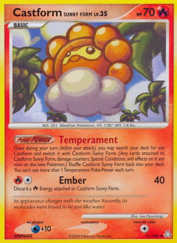 Castform Sunny Form 051/146 — Legends Awakened (English Pokémon TCG card)
