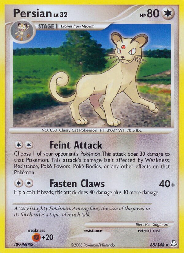 Persian 068/146 — Legends Awakened (English Pokémon TCG card)