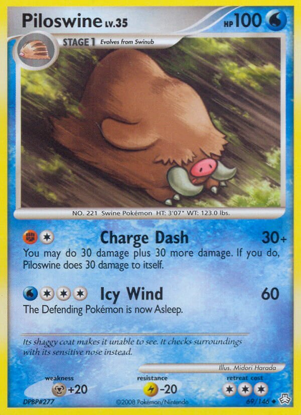 Piloswine 069/146 — Legends Awakened (English Pokémon TCG card)