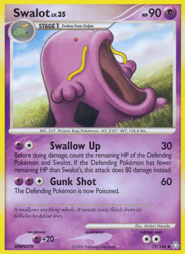 Swalot 072/146 — Legends Awakened (English Pokémon TCG card)