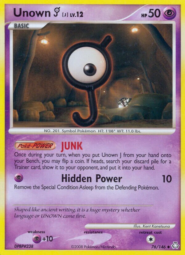 Unown J 076/146 — Legends Awakened (English Pokémon TCG card)