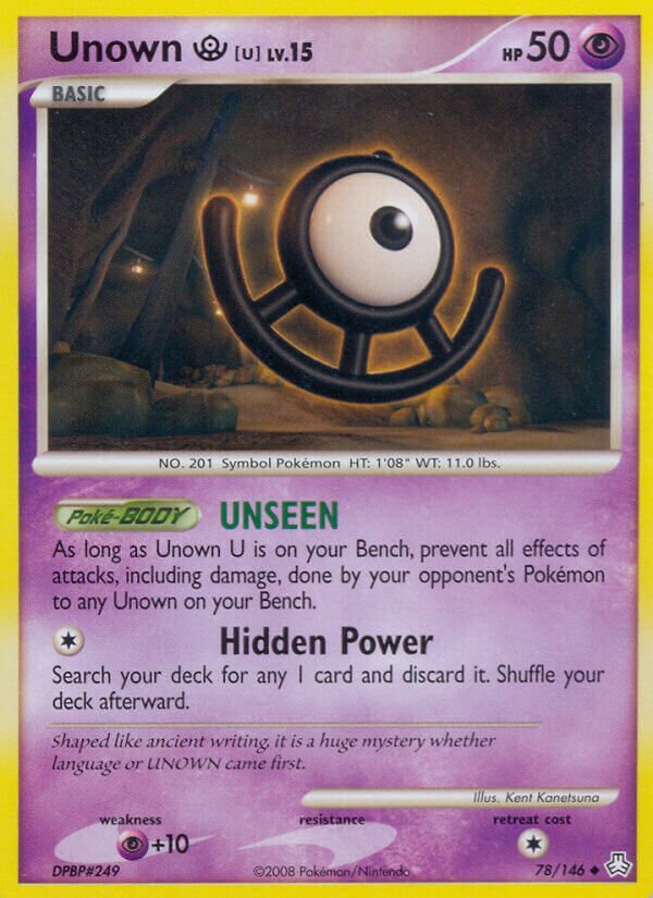 Unown U 078/146 — Legends Awakened (English Pokémon TCG card)