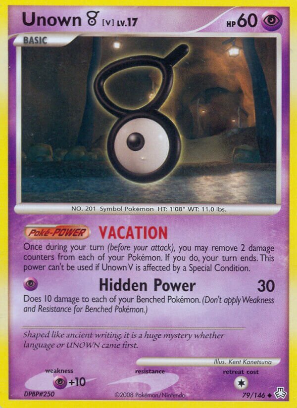 Unown V 079/146 — Legends Awakened (English Pokémon TCG card)