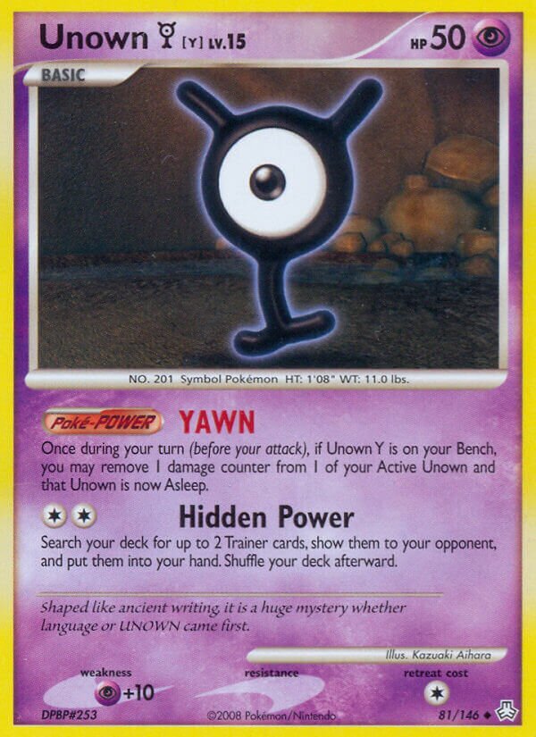 Unown Y 081/146 — Legends Awakened (English Pokémon TCG card)