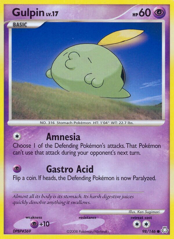 Gulpin 098/146 — Legends Awakened (English Pokémon TCG card)