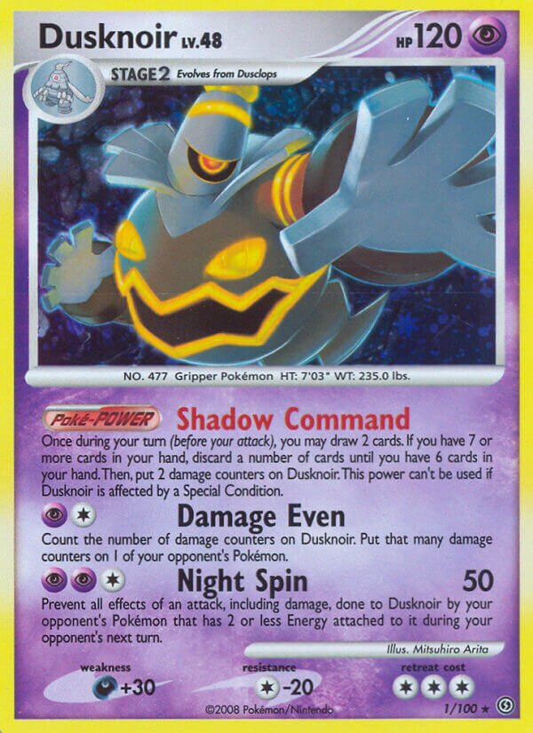 Dusknoir 001/106 — Stormfront (English Pokémon TCG card)