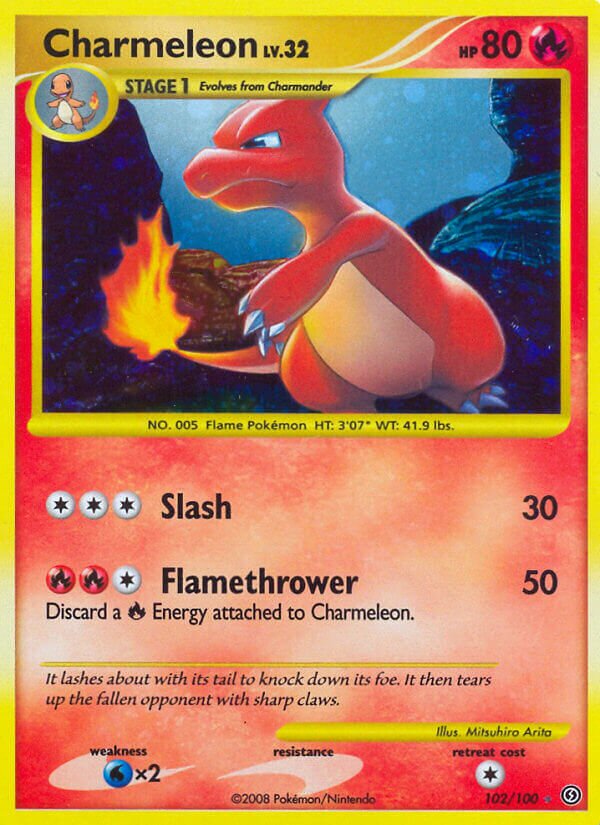 Charmeleon 102/106 — Stormfront (English Pokémon TCG card)